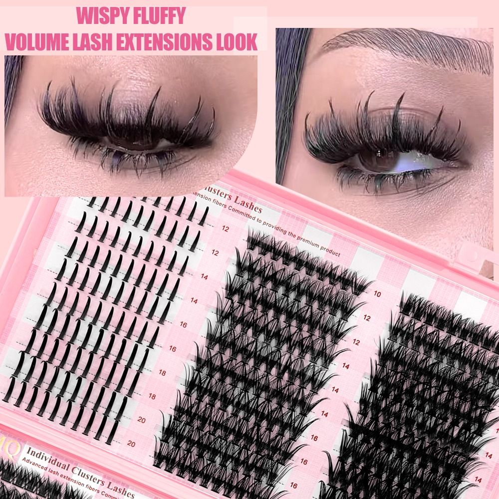 Eyelash Extension Look - Bulu Mata Palsu Panjang 9-16mm, Volume
