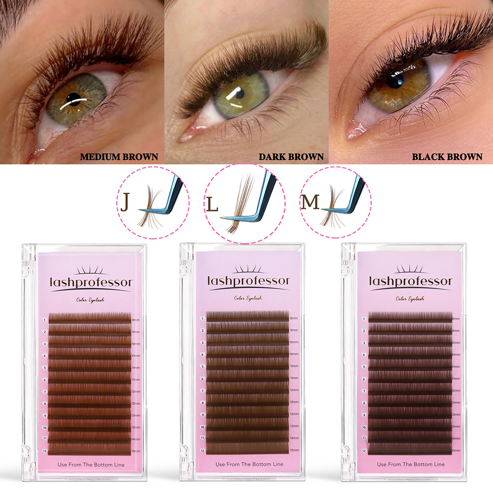 Eyelash Extension For Asian Eyes - Lashprofessor J L M Curl, Bulu