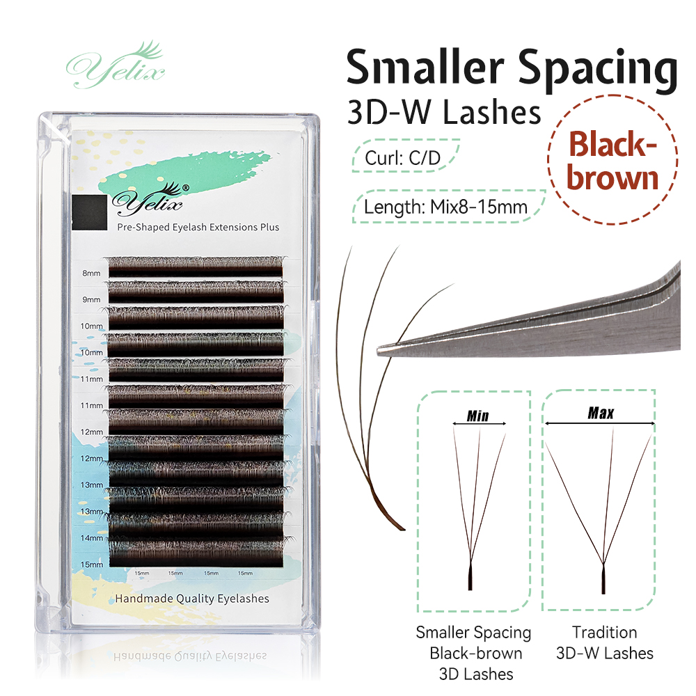 Eyelash Extension For Asian Eyes - Bulu Mata 3D Bentuk W Yelix