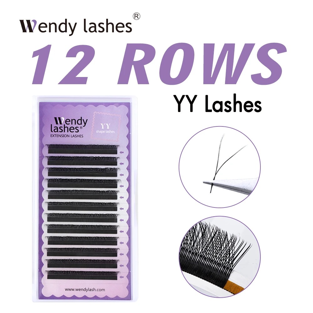 Eyelash Extension For Asian Eyes - WENDY 2D YY Bentuk C/D Ekstensi