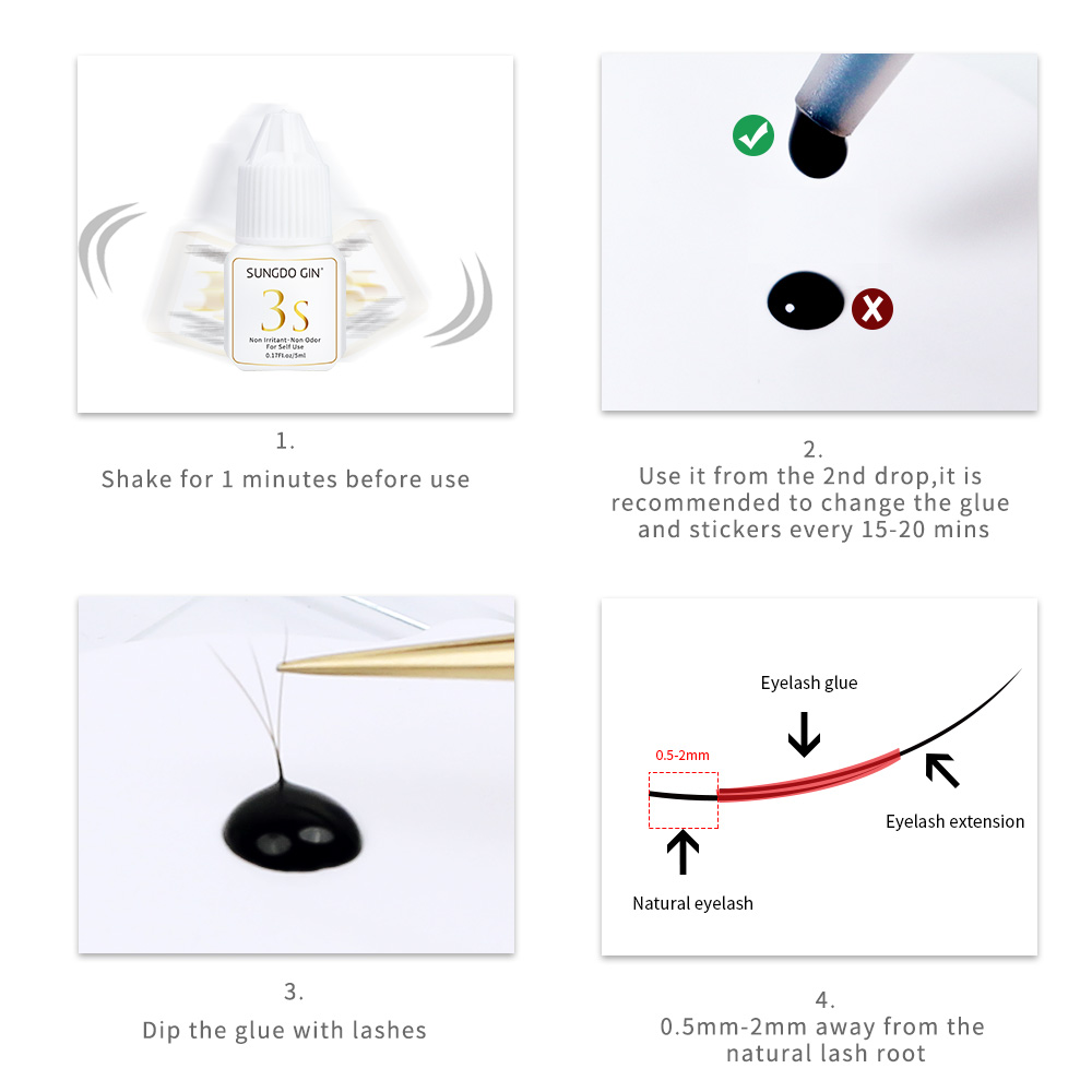 Lem Ekstensi Bulu Mata 3S Cepa - Eyelash Extension Eye Irritation ulasan dan harga