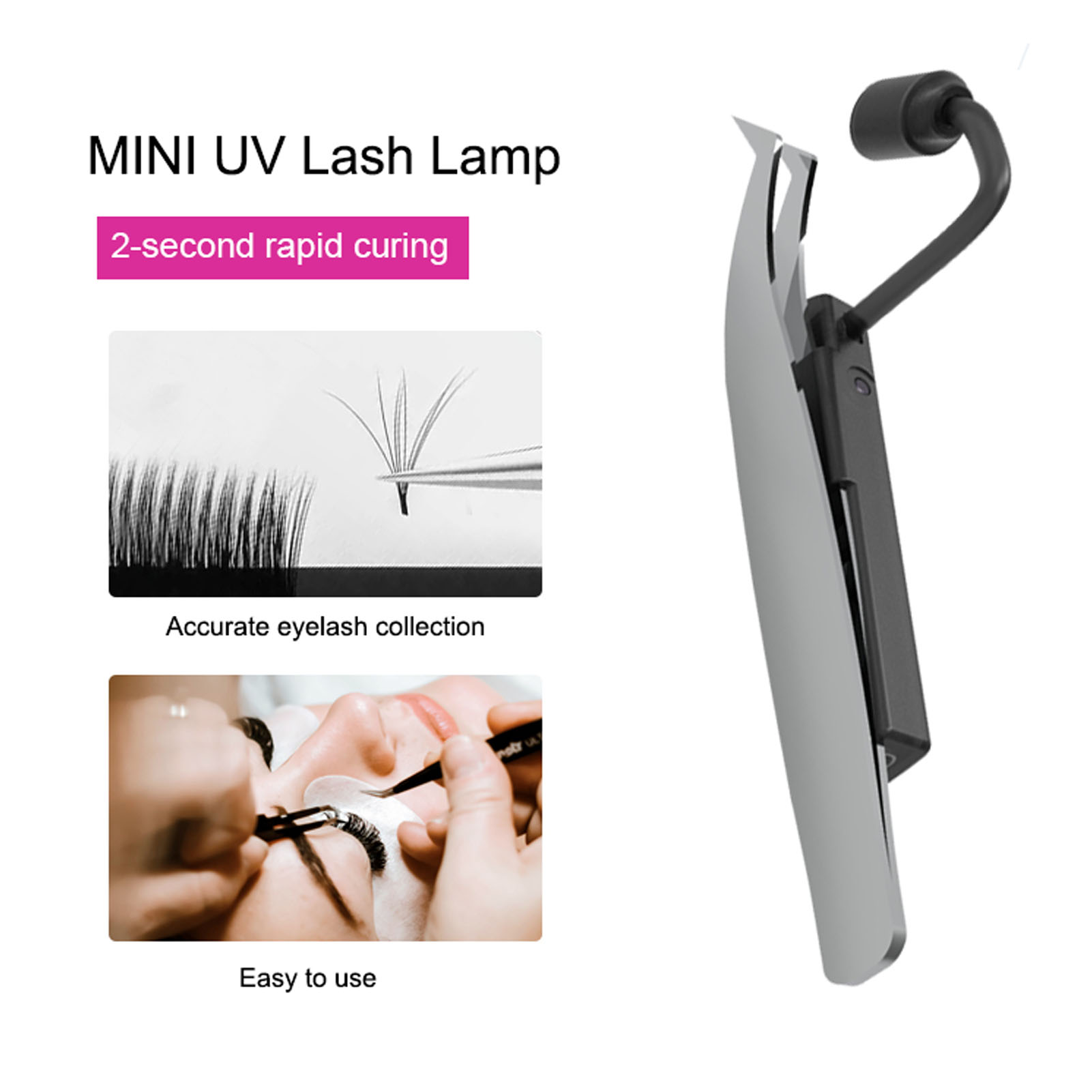 Lampu LED untuk Bulu Mata 1W 3 - Eyelash Extension Look ulasan dan harga