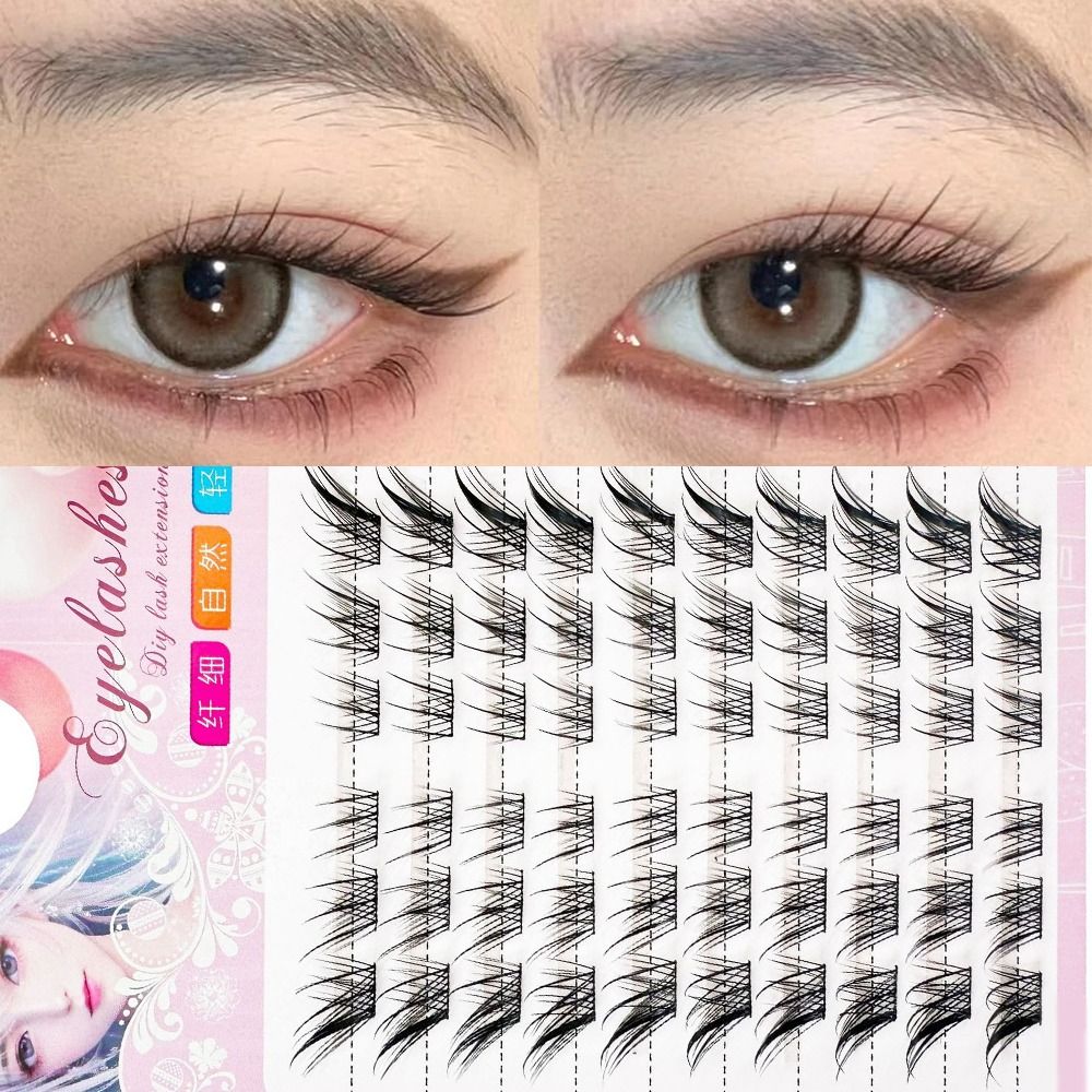 Bulu Mata Cluster Mata Kucing  - Eyelash Extension Human Hair ulasan dan harga