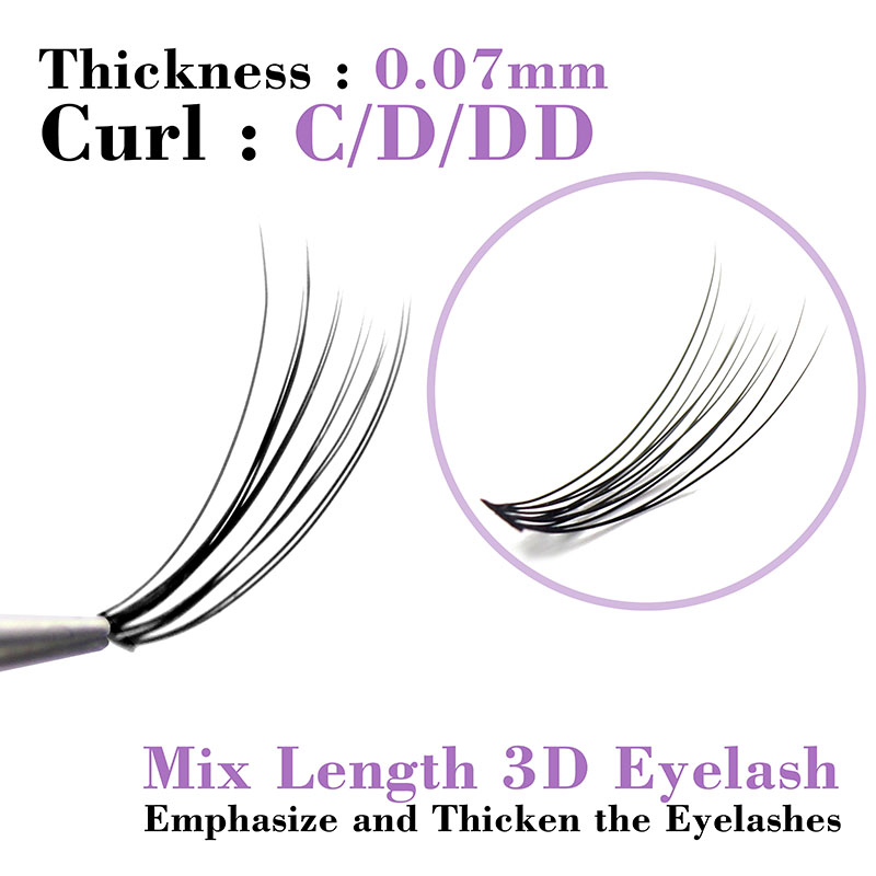 Kimcci C/D/DD Curl Campuran Pa - Eyelash Extension Russian ulasan dan harga
